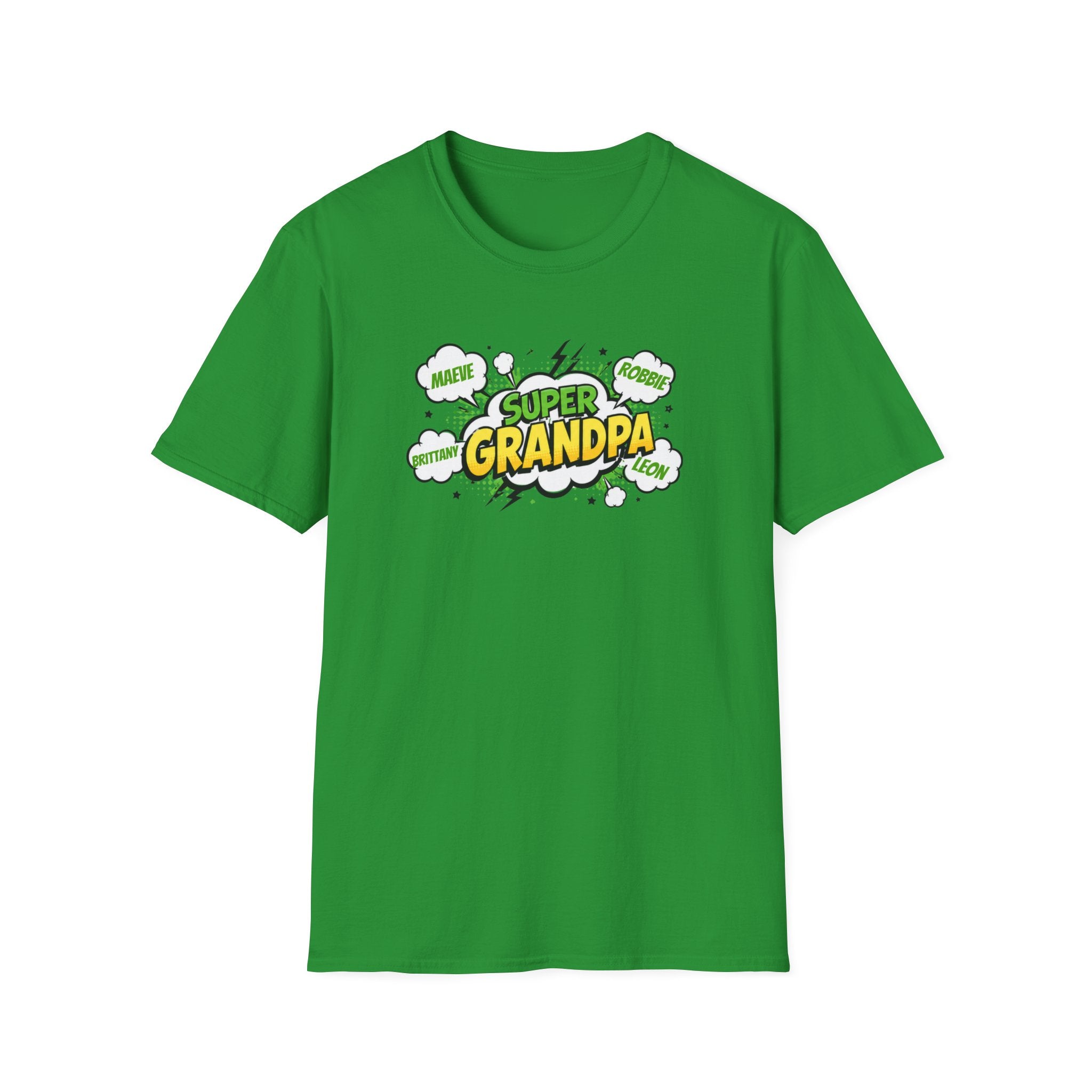 Super Grandpa T-Shirt – Comic Book Style Grandfather Gift