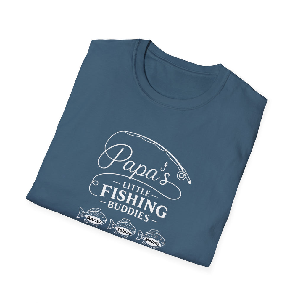 Papa's Little Fishing Buddies T-Shirt — Fathers Day Fishing Tee