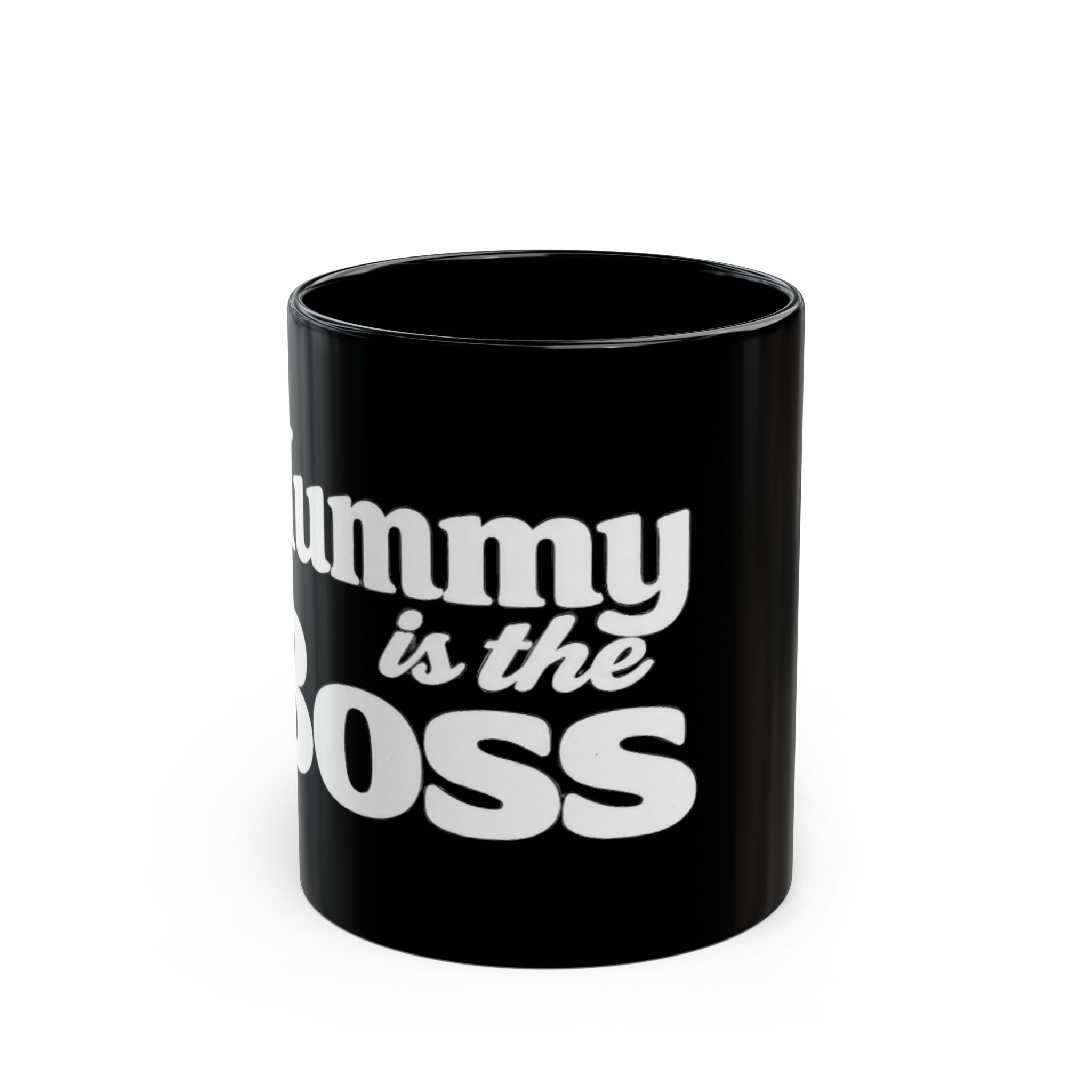 Mug — "Mummy is the Boss" Black Ceramic Coffee Mug (11oz/15oz)
