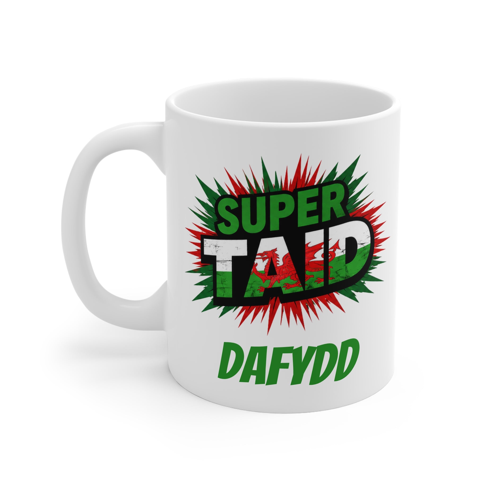 Super TAID Welsh Flag Mug - Add Name - Personalise