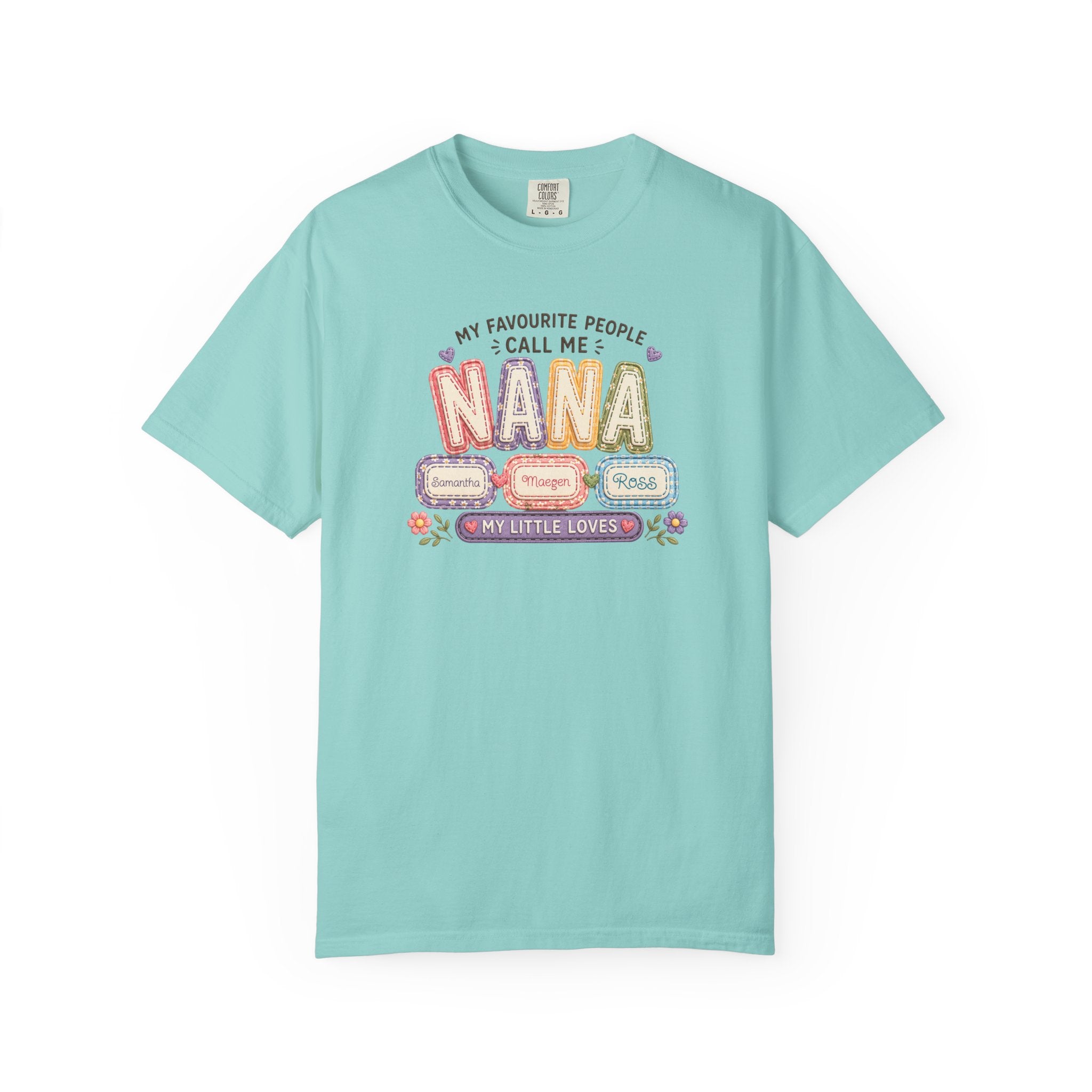 Nana T-Shirt — "My Favourite People Call Me Nana" Floral Grandma Gift Tee