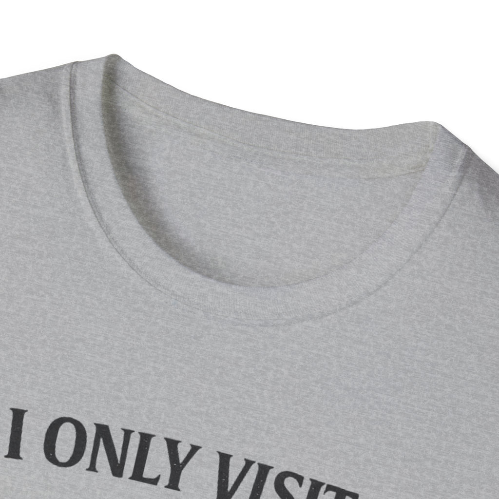 Grandad Biscuits T-Shirt — "I Only Visit Grandad for the Biscuits" Funny Grandpa Tee
