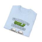 Grandad's Golf Buddies T-Shirt — Personalized Names Golf Tee