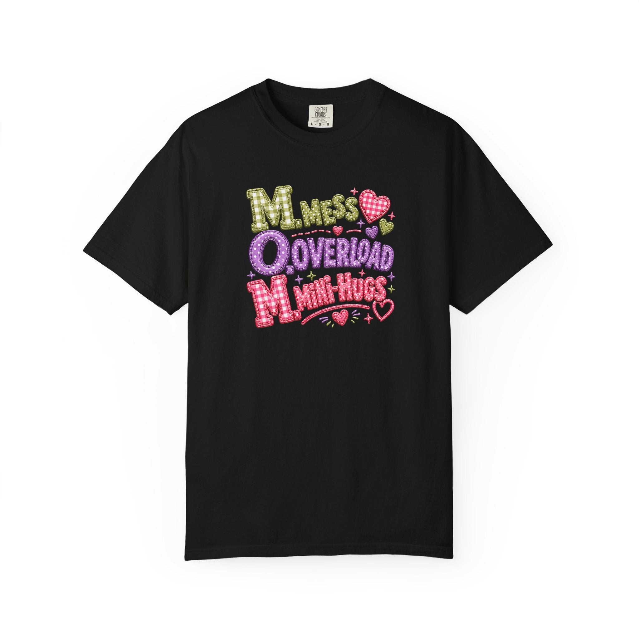 T‑Shirt — "Moms Overload Mini-Hugs" Cute Colorful Graphic Tee