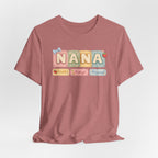 Nana Baby Blocks Tee — Personalized Grandmother Name Shirt