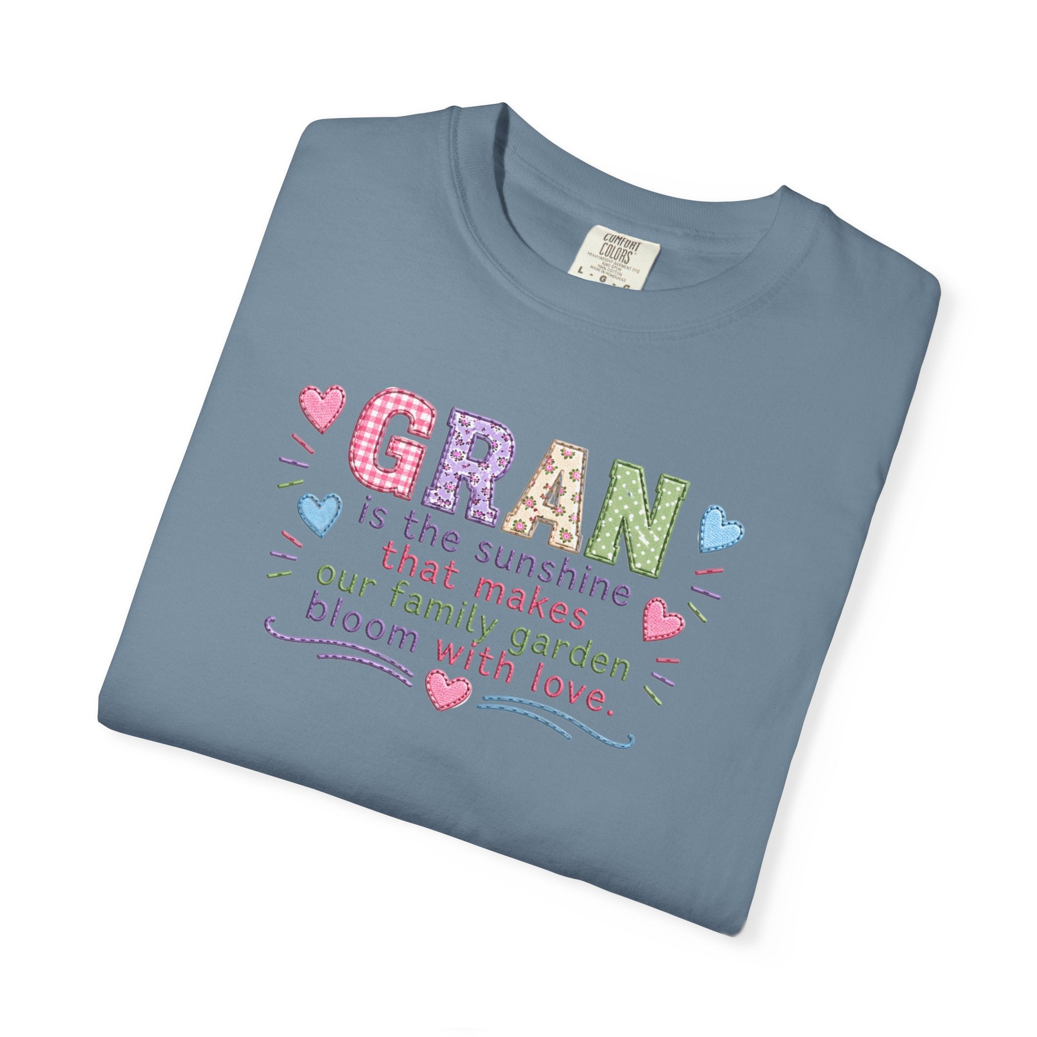 Grandma Floral T-Shirt — "GRAN is the sunshine that makes our family garden bloom with love"