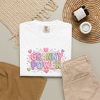Granny Power T-Shirt — Retro Heart Graphic Tee for Grandmas