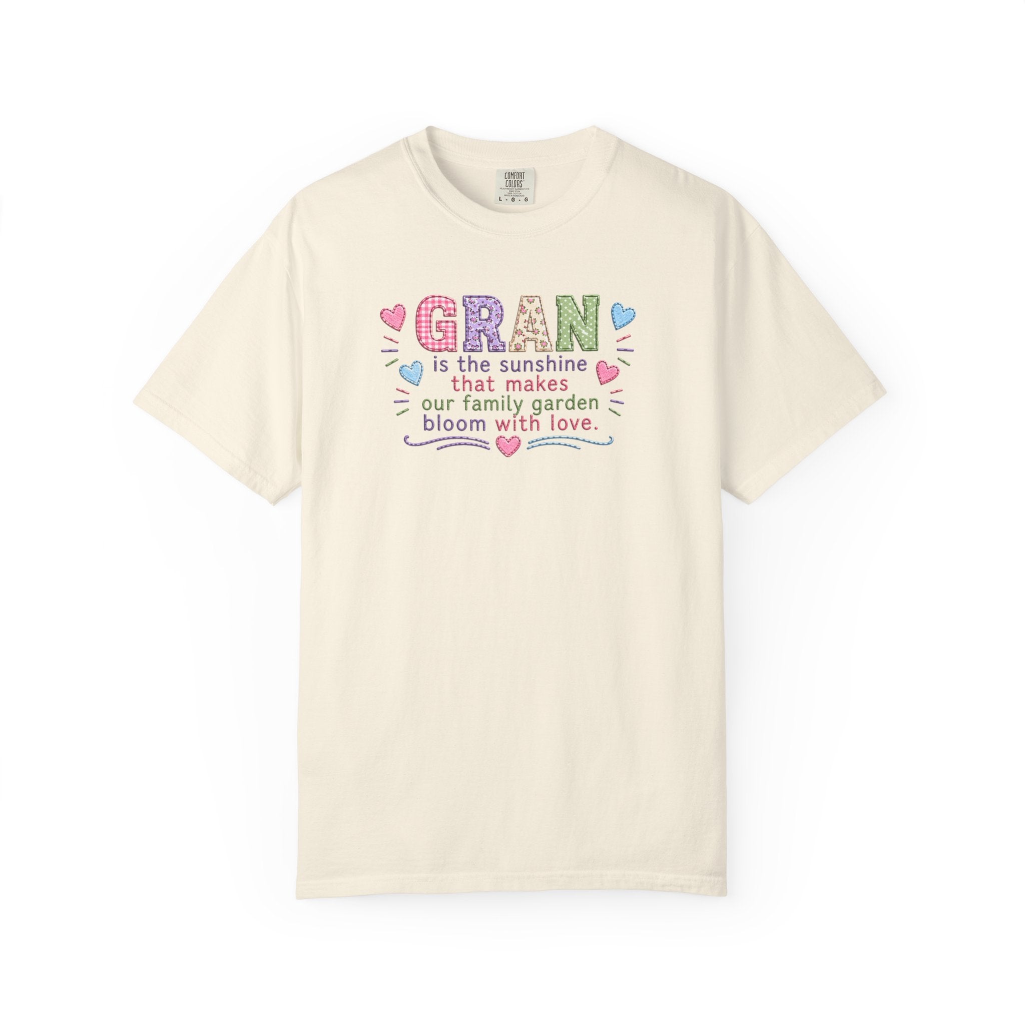 Grandma Floral T-Shirt — "GRAN is the sunshine that makes our family garden bloom with love"