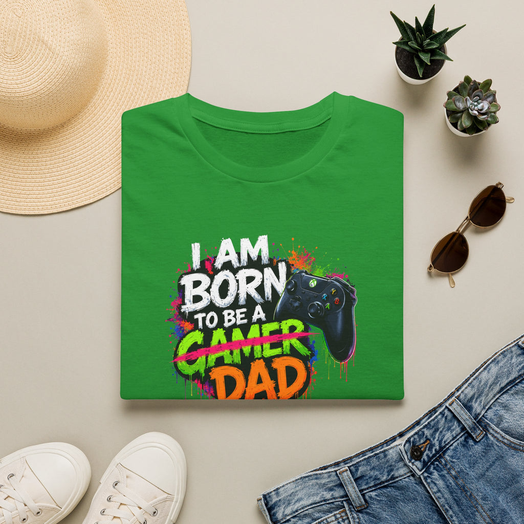 "I Am Born To Be A Gamer Dad" T‑Shirt