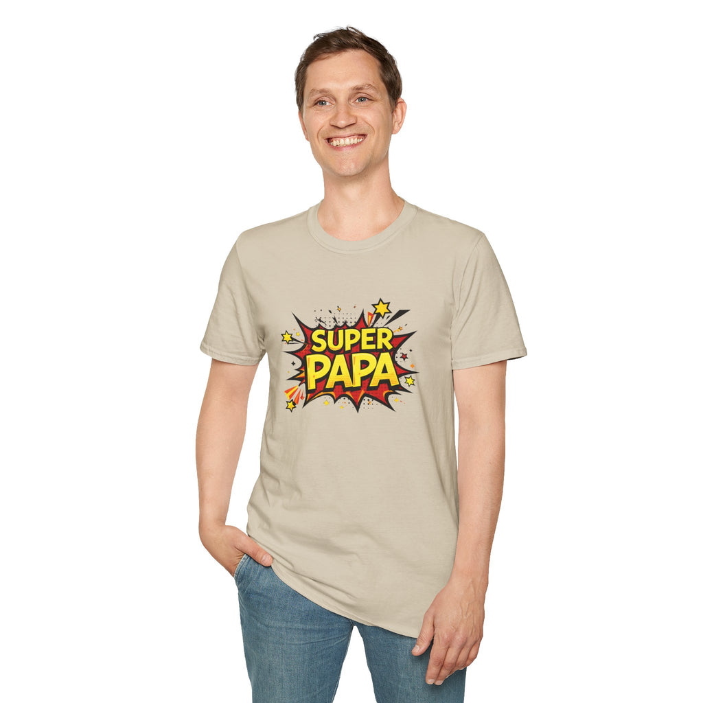 Super Papa Comic Graphic T-Shirt — Father’s Day Gift Tee