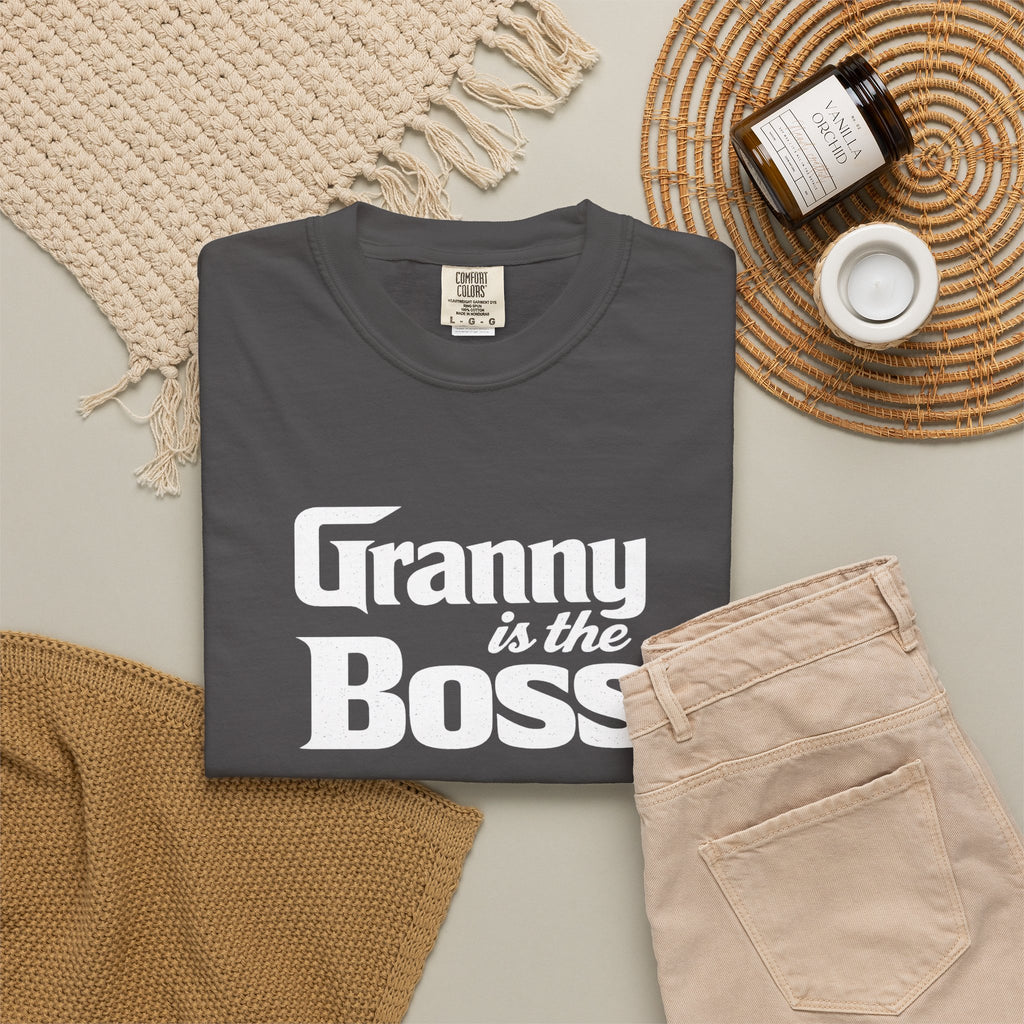 Granny Is the Boss T-Shirt – Funny Grandma Gift, Mother’s Day & Birthday Tee