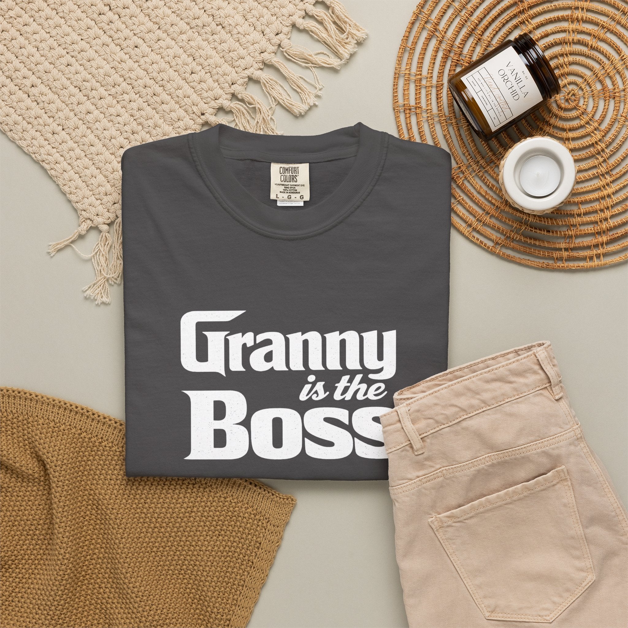 Granny Is the Boss T-Shirt – Funny Grandma Gift, Mother’s Day & Birthday Tee