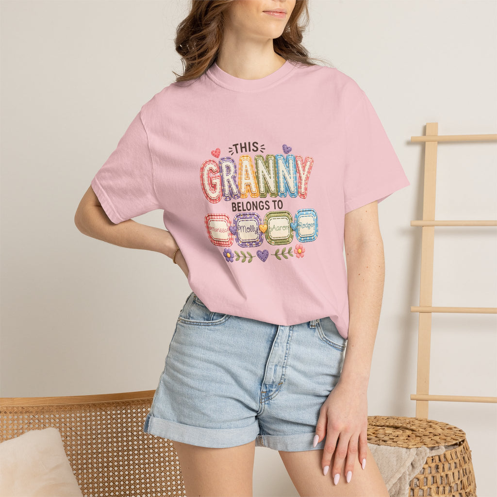 Granny Belongs To Grandkids T-Shirt — Cute Floral Grandma Gift