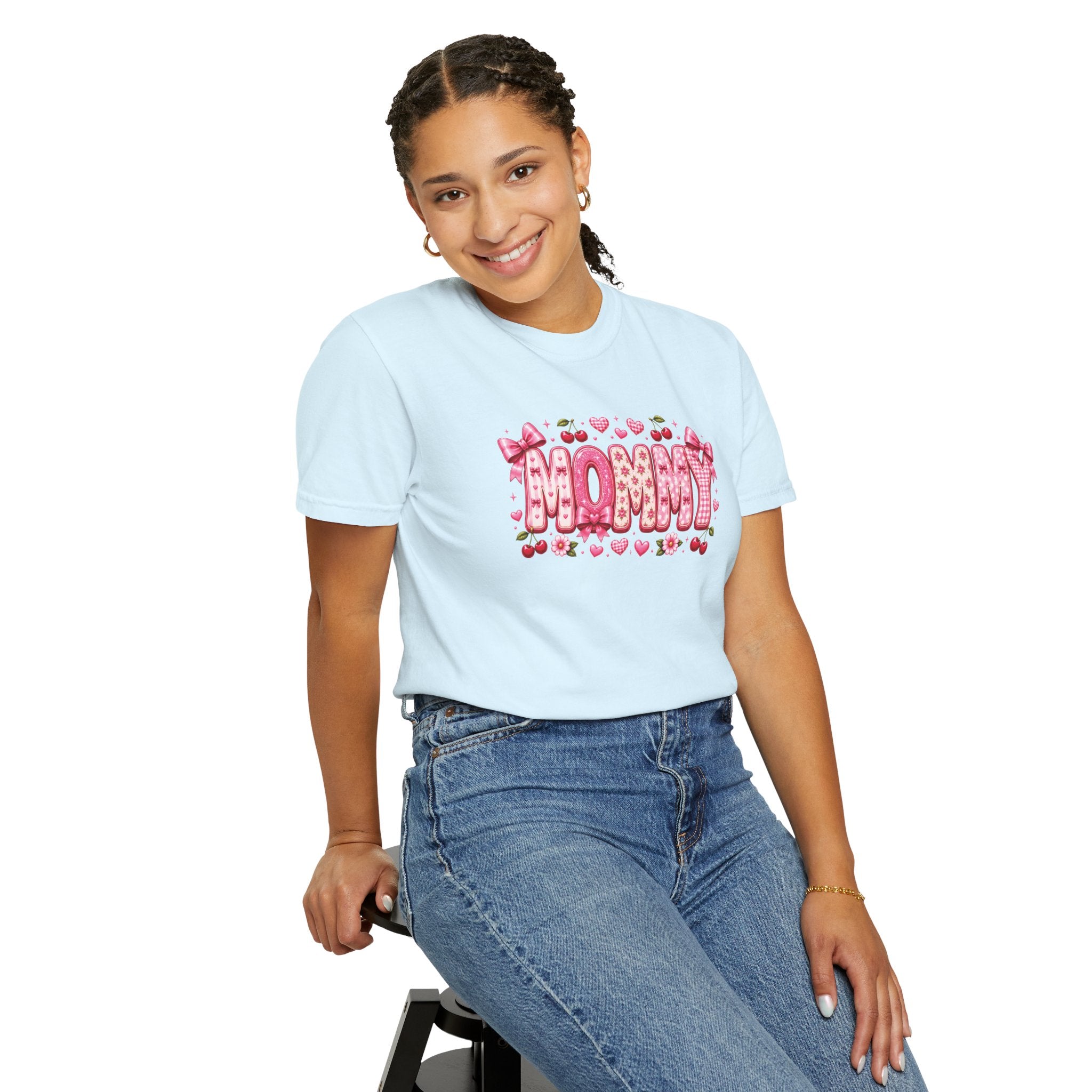MOMMY Floral Heart T-Shirt