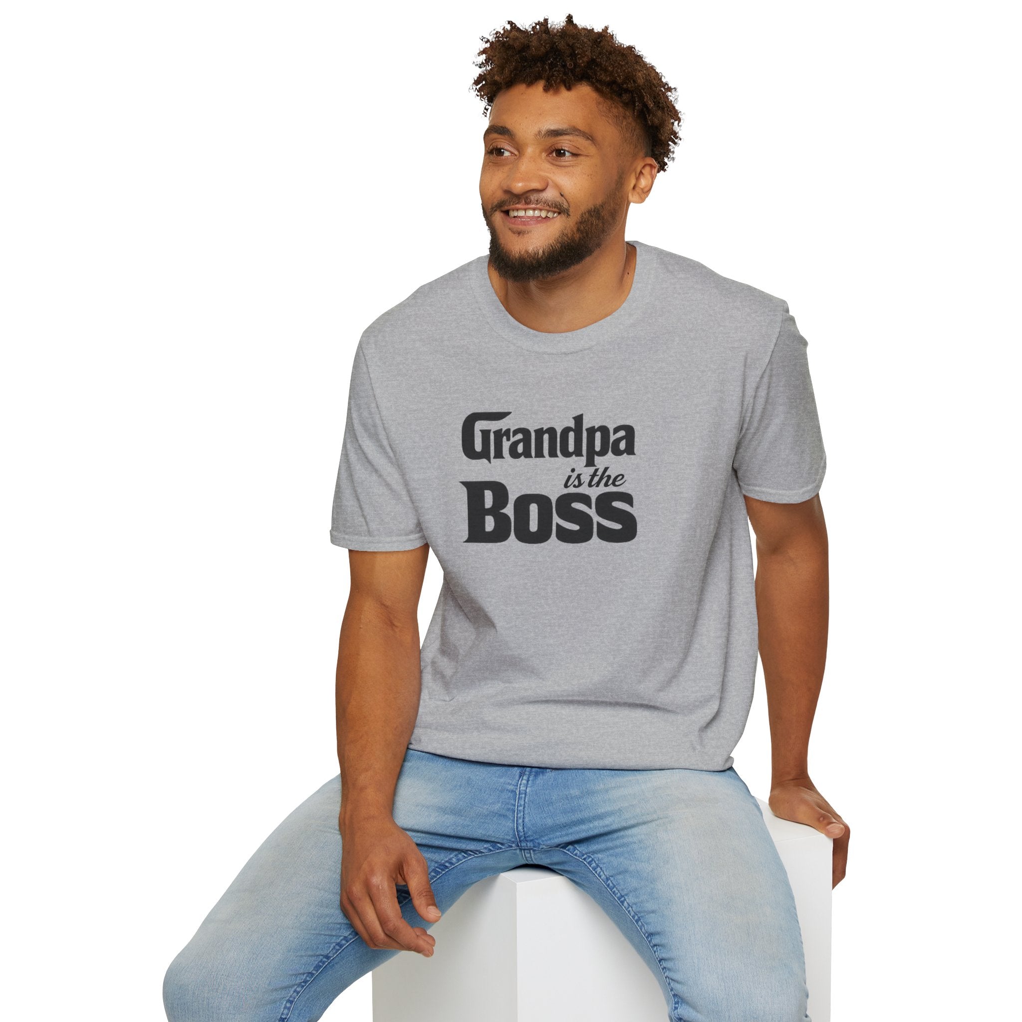 Grandpa Is The Boss T-Shirt – Funny Father's Day Grandpa Tee