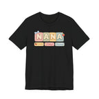 Nana Baby Blocks Tee — Personalized Grandmother Name Shirt