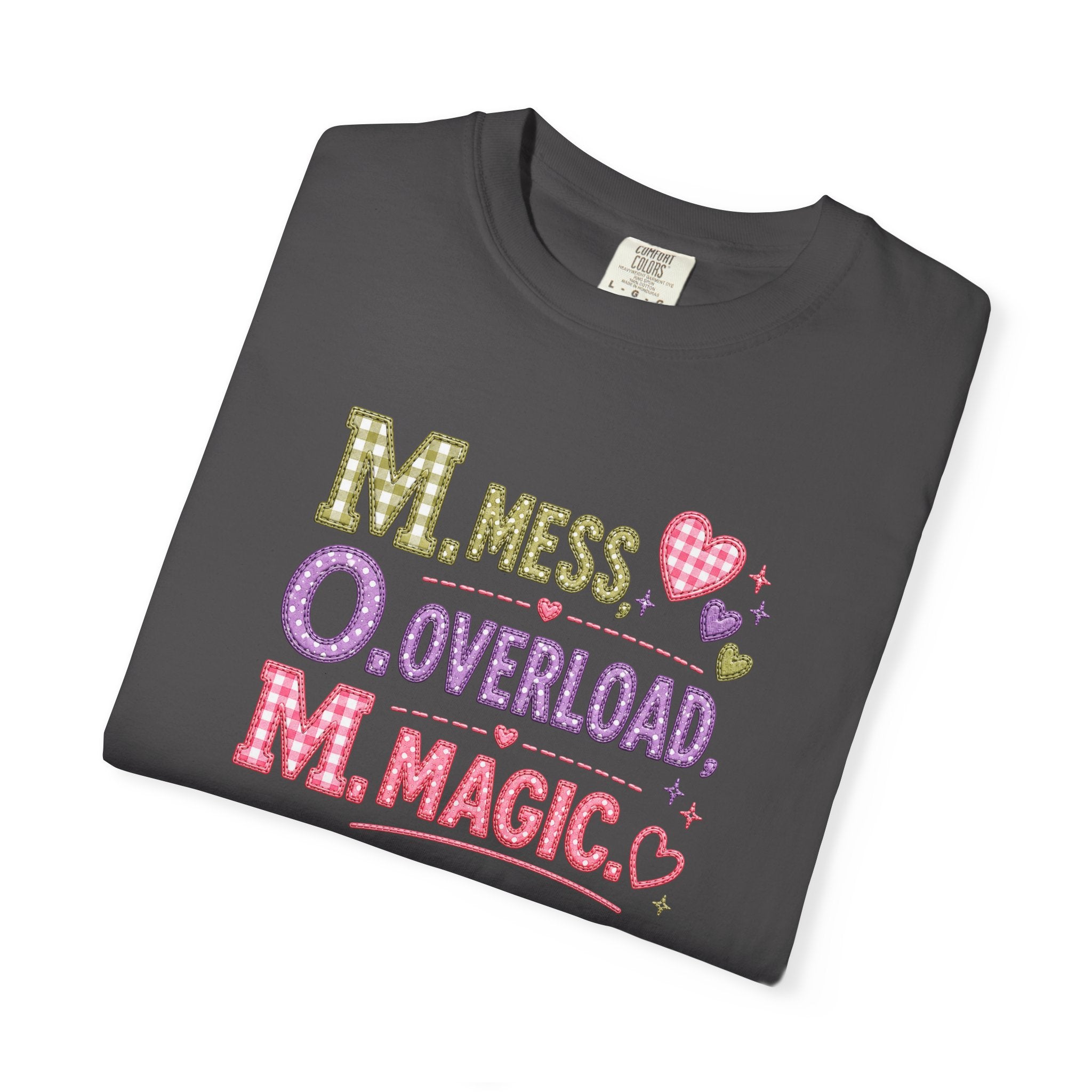 M.O.M. Graphic Tee — "Mess Overload Magic" Cute Mom Shirt