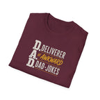 Dad T‑Shirt — D.A.D. "Deliverer of Awkward Dad‑Jokes" Funny Fathers Day Tee