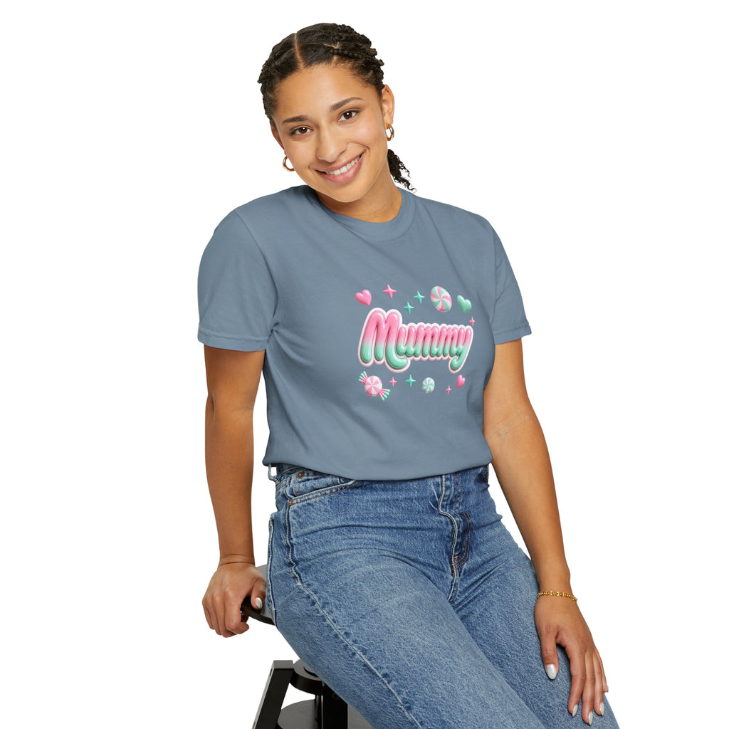 Mummy Pastel Candy Script T-Shirt