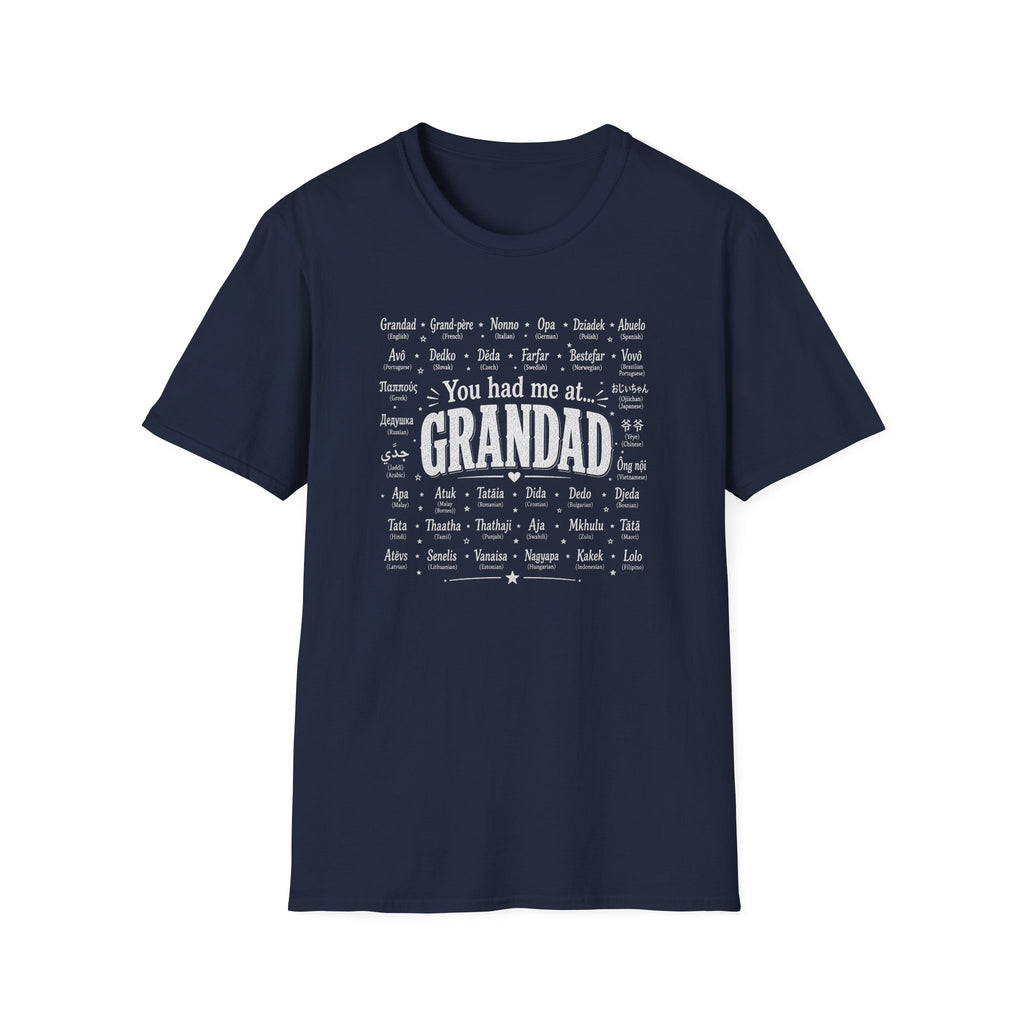 Grandad Word Cloud T-Shirt — "You had me at... GRANDAD" Father’s Day Gift