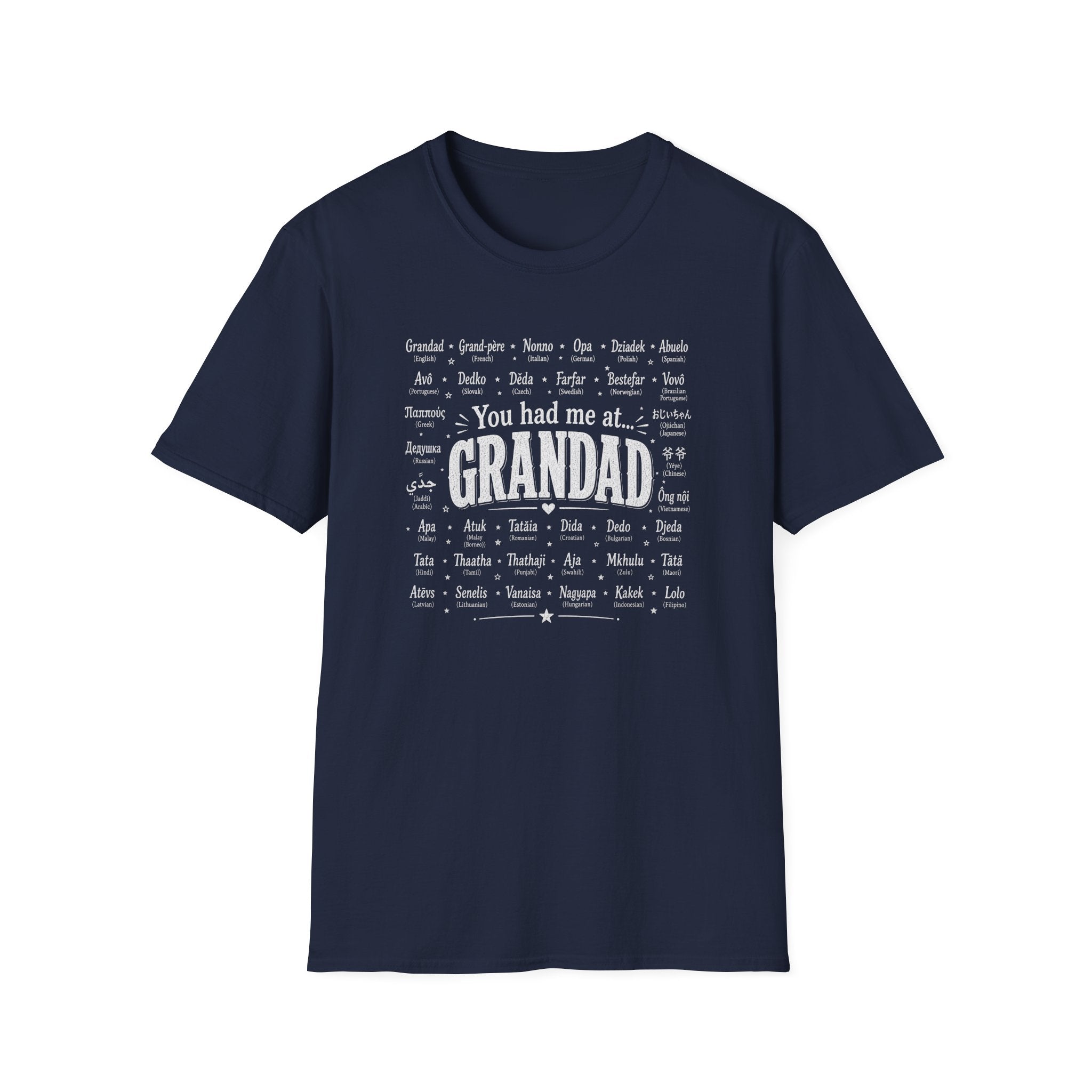 Grandad Word Cloud T-Shirt — "You had me at... GRANDAD" Father’s Day Gift