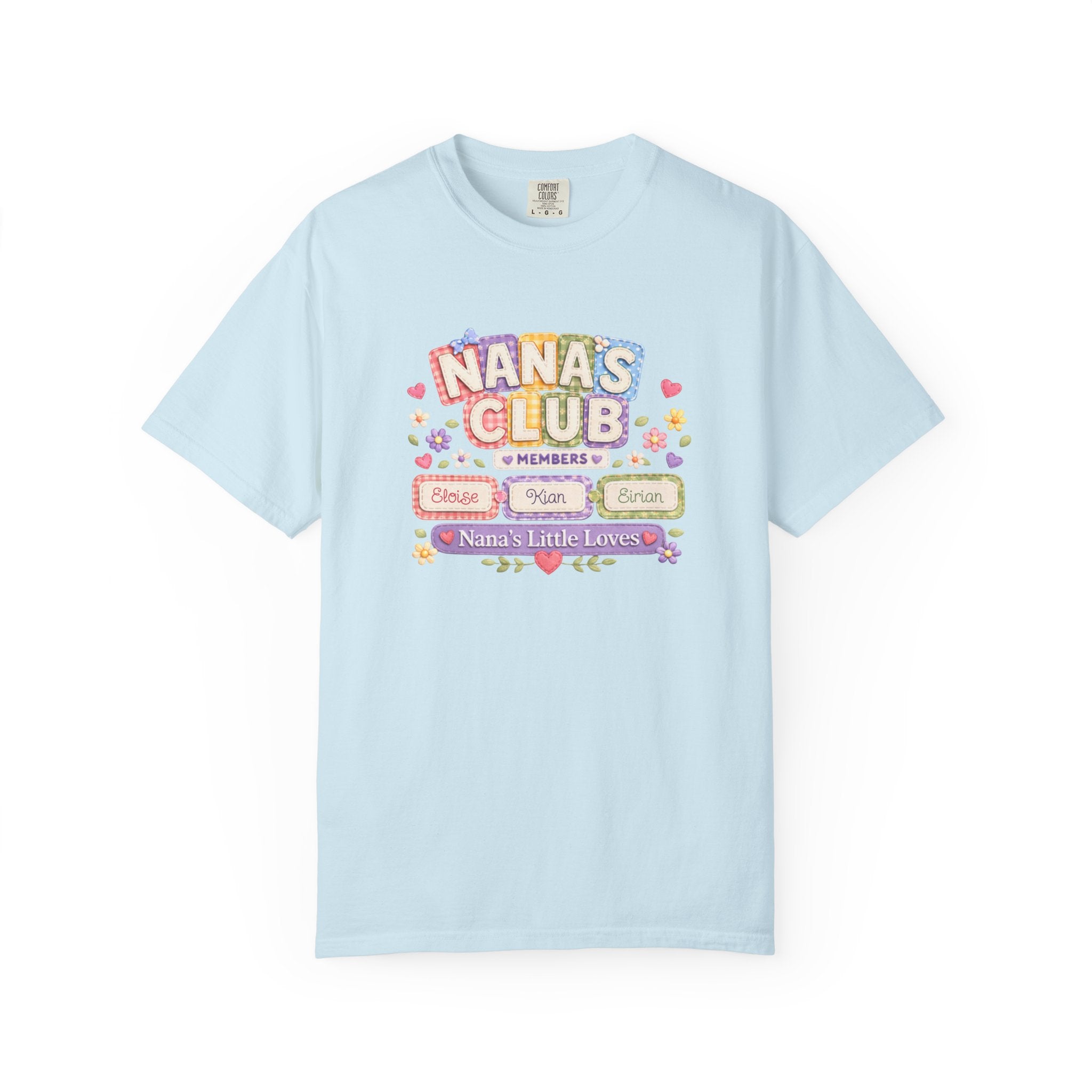Nana's Club T-Shirt — 'Nana's Little Loves' Cute Floral Grandma Tee