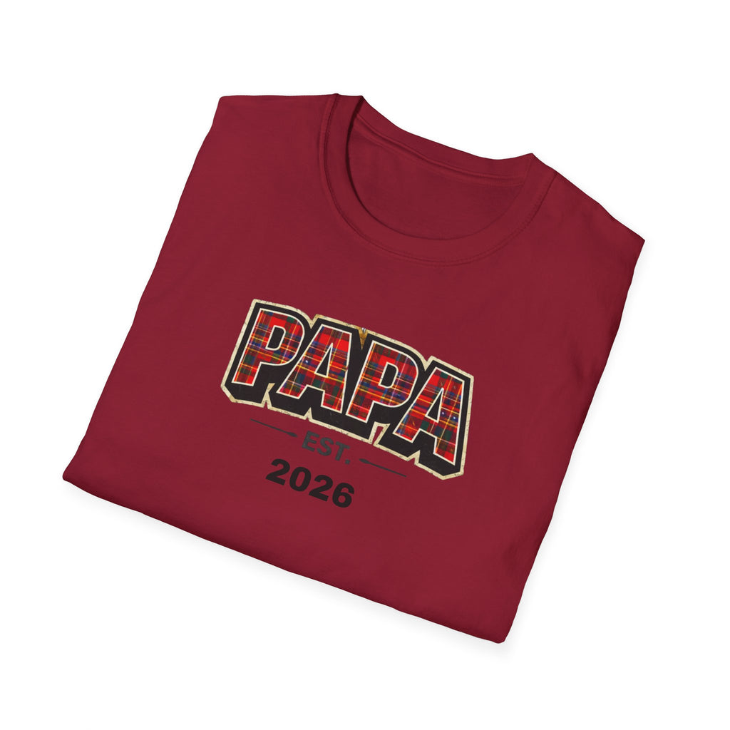 Papa Est. 2026 T-Shirt — New Dad Gift Tee