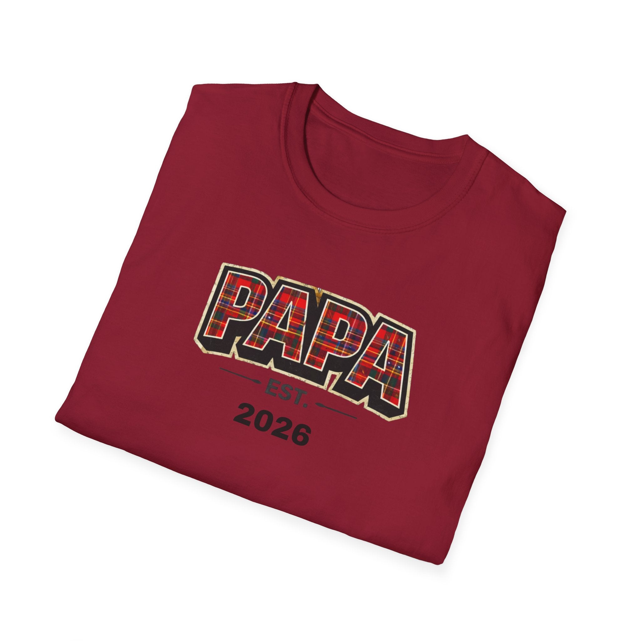 Papa Est. 2026 T-Shirt — New Dad Gift Tee