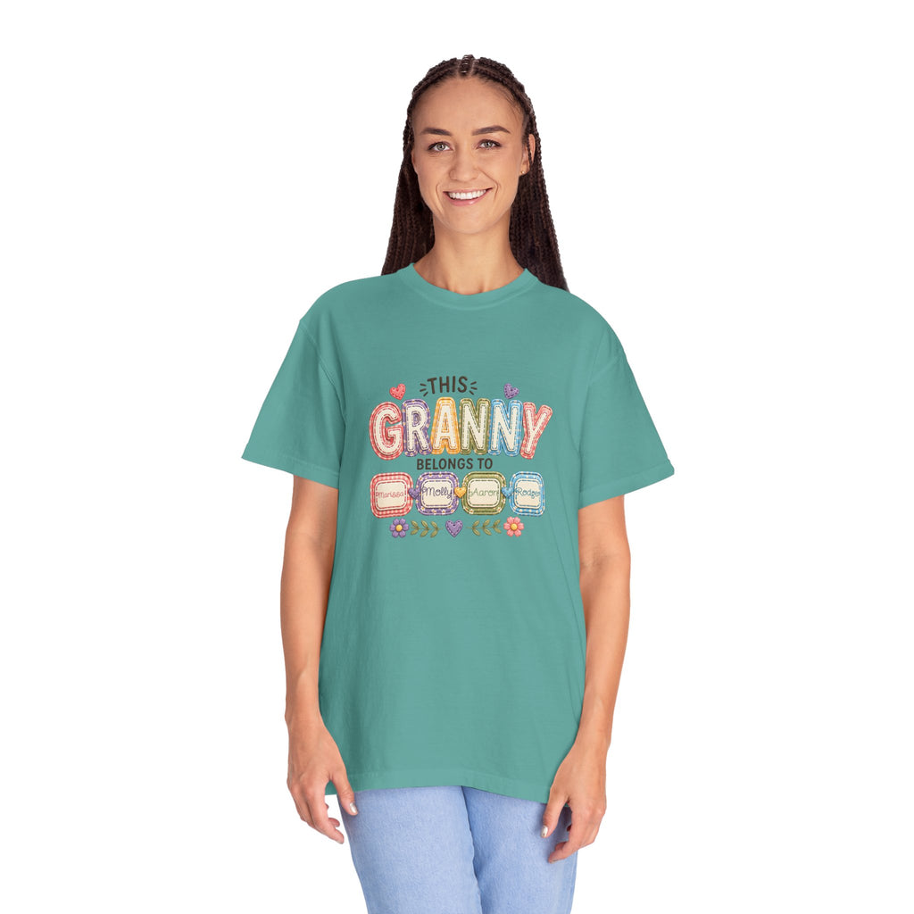 Granny Belongs To Grandkids T-Shirt — Cute Floral Grandma Gift
