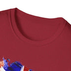 Union Jack Paint Brush UK Flag T-Shirt — British Pride Graphic Tee