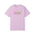Mom Hearts T‑Shirt — Cute Pastel "MOM" Graphic Tee for Mother's Day & Everyday