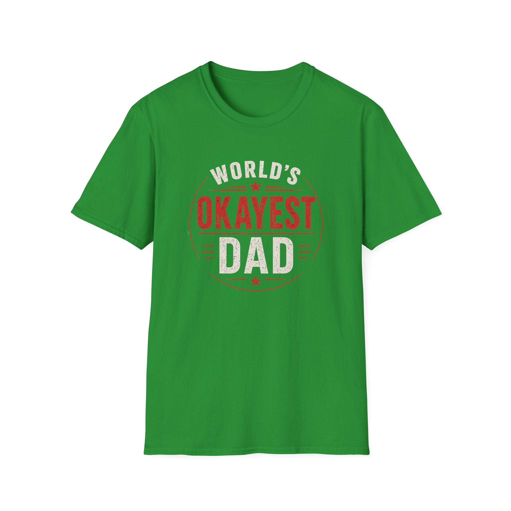 Funny "World's Okayest Dad" T-Shirt – Humorous Father's Day Gift