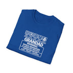 Funny Grandad T-Shirt — Spoils Grandchildren, Loves Biscuits & Hugs