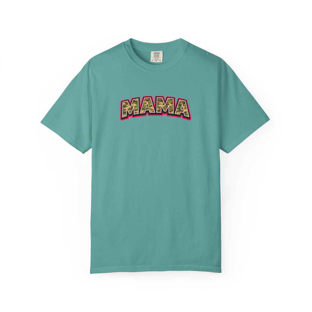 Mama Camo Retro T-Shirt — Vintage Lettering Mother's Day Tee