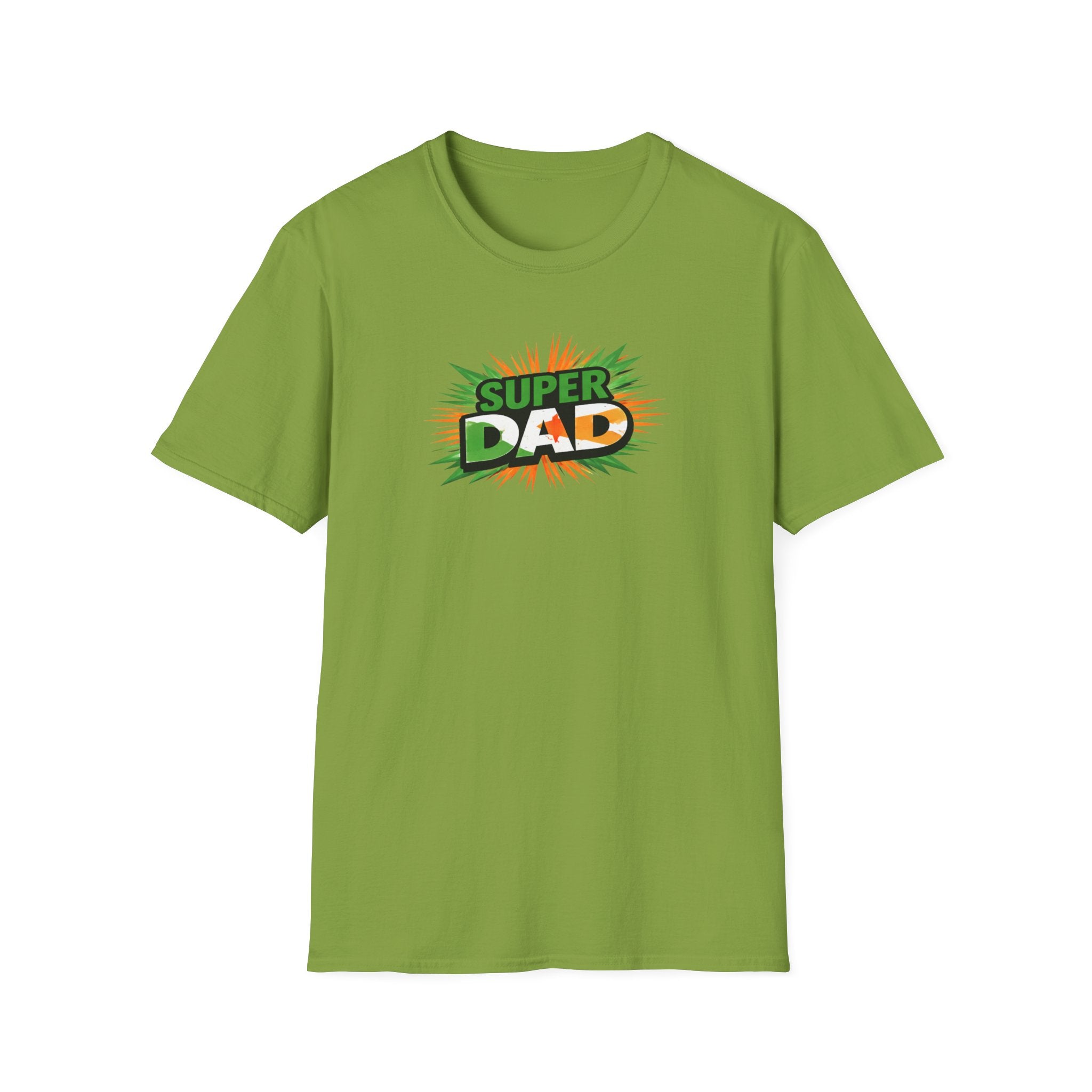 Super Dad T-Shirt — Ireland Flag themed Retro Comic Father’s Day Tee