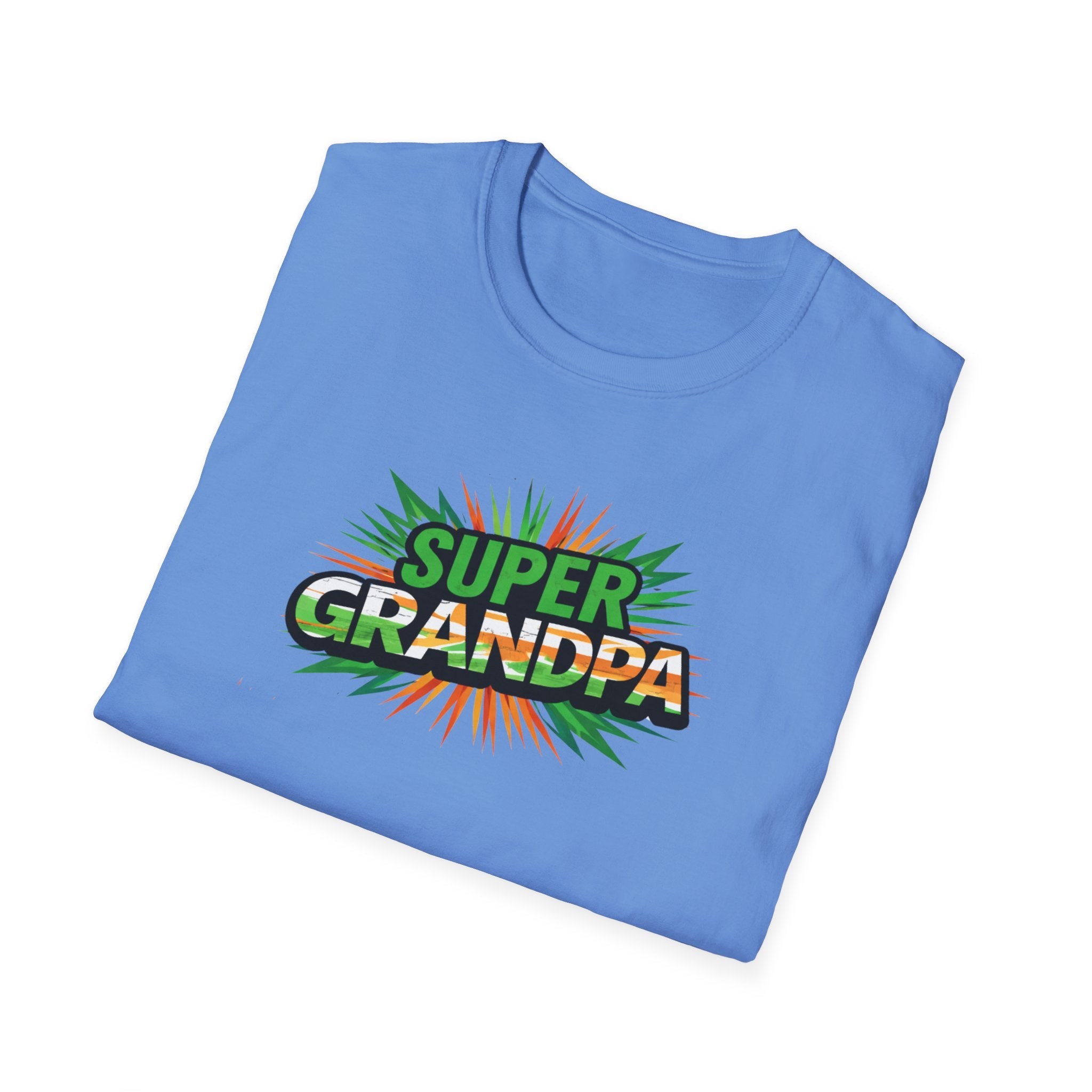 Super Grandpa Ireland Flag/Irish themed T-Shirt — Retro Comic Father's Day Gift