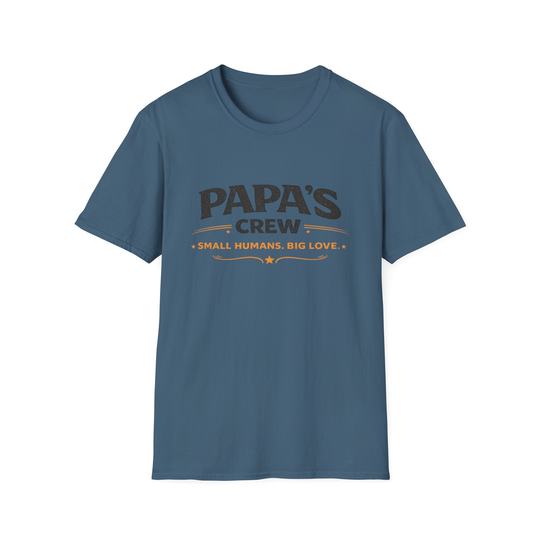 Papa's Crew T-Shirt — "Small Humans, Big Love" Grandpa Gift