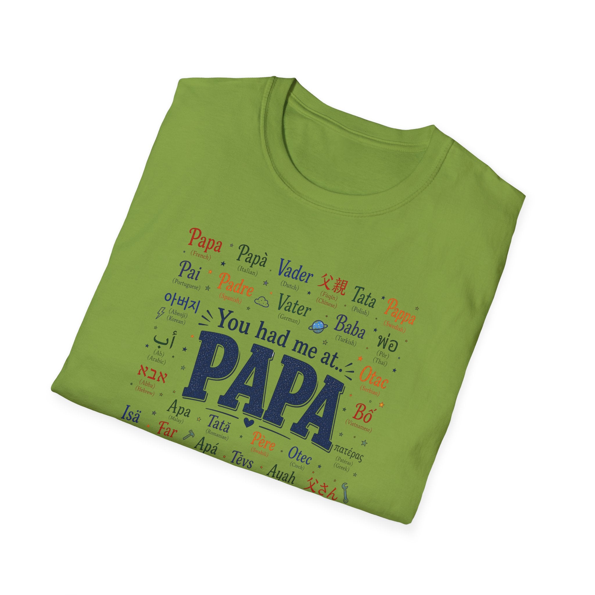 Papa Word Cloud T-Shirt — 'You had me at PAPA' Father's Day Gift