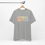 Granny Retro Nameplate T‑Shirt — Personalized Grandma Tee