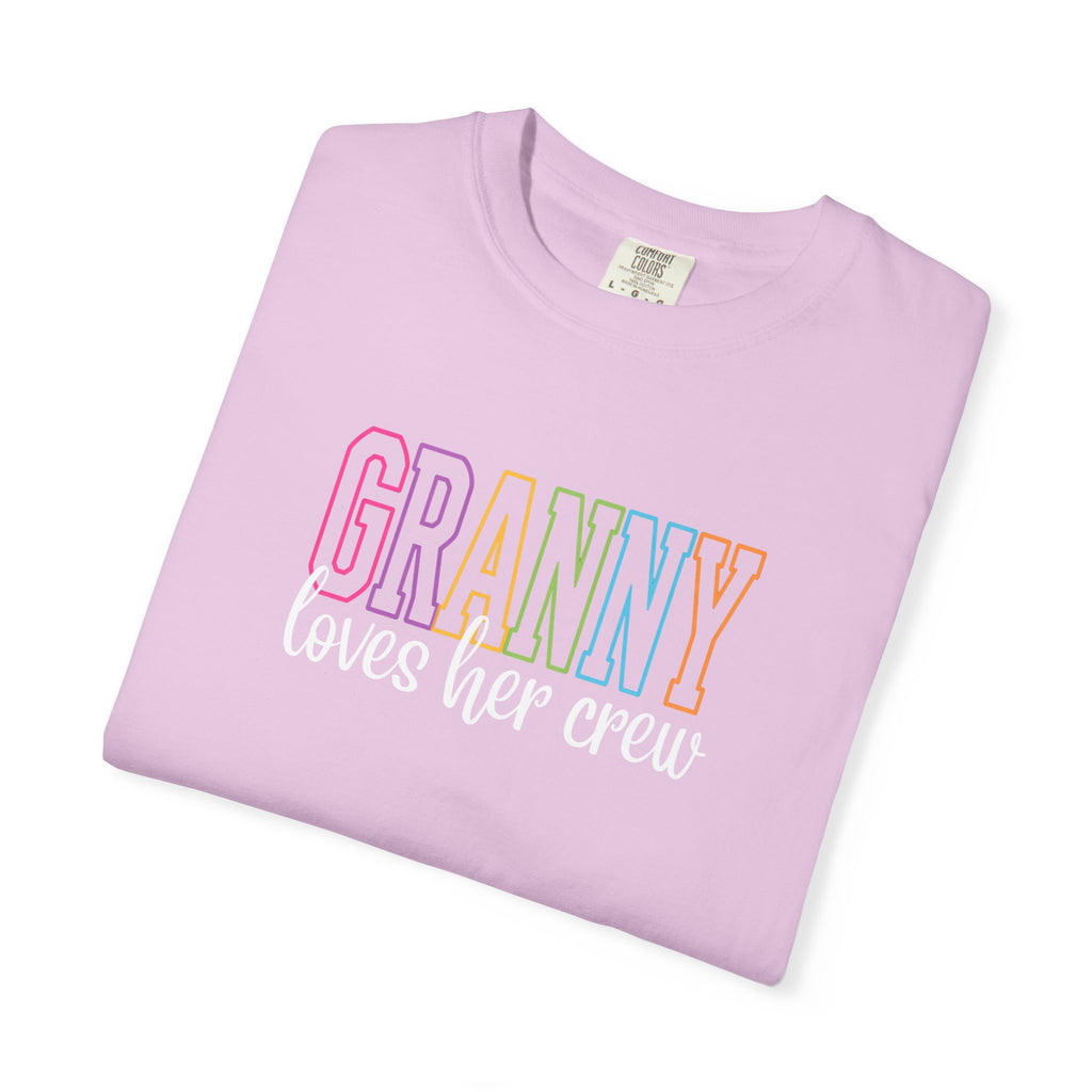 Grandma Loves Her Crew T‑Shirt — Pastel Family Grandma Tee