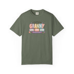 Granny Floral Retro Tee — "My Favourite People Call Me Granny"