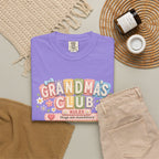 Grandma's Club T-Shirt — Cute Floral 'Grandma's Club' Rules Tee