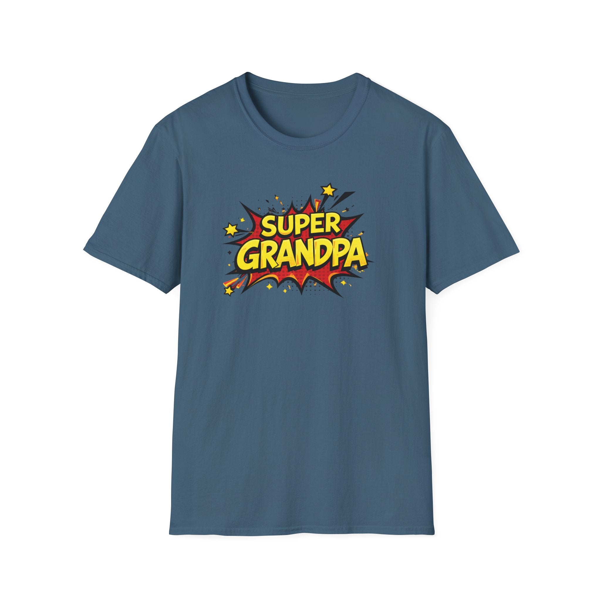 Super Grandpa T-Shirt – Comic Book Retro Graphic Tee for Grandfathers