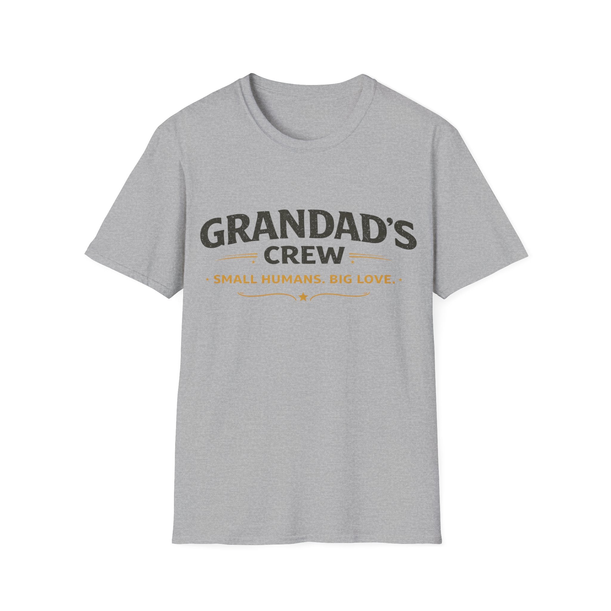 Granddad's Crew T-Shirt — "Small Humans, Big Love" Grandpa Gift