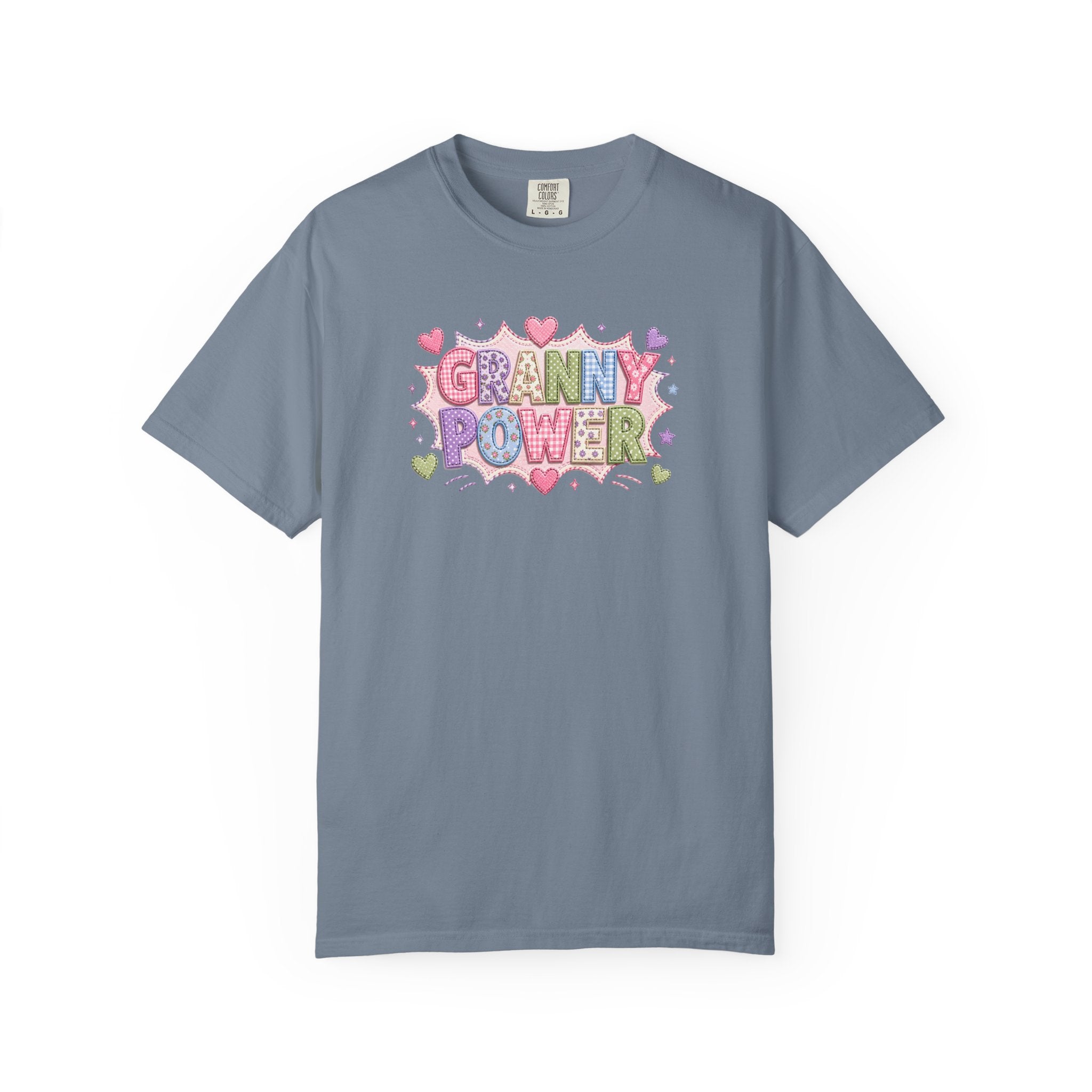 Granny Power T-Shirt — Retro Heart Graphic Tee for Grandmas