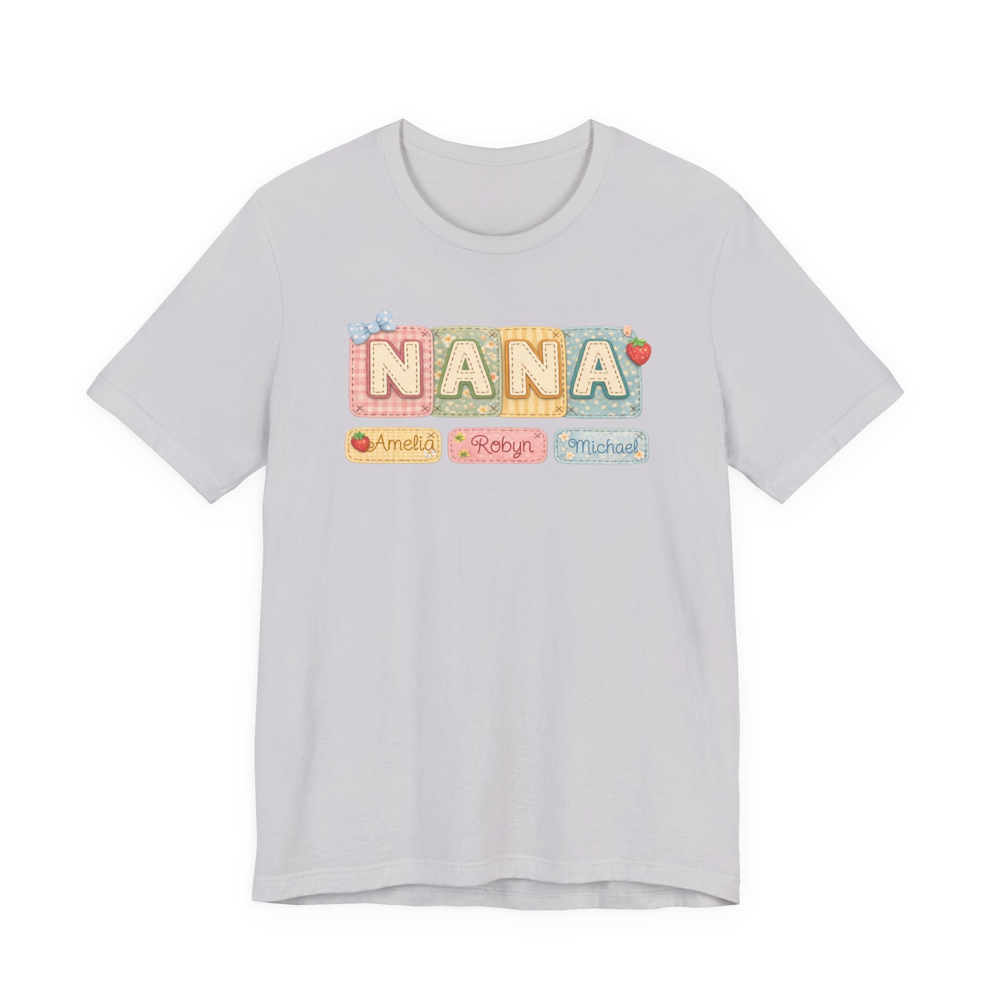 Nana Baby Blocks Tee — Personalized Grandmother Name Shirt