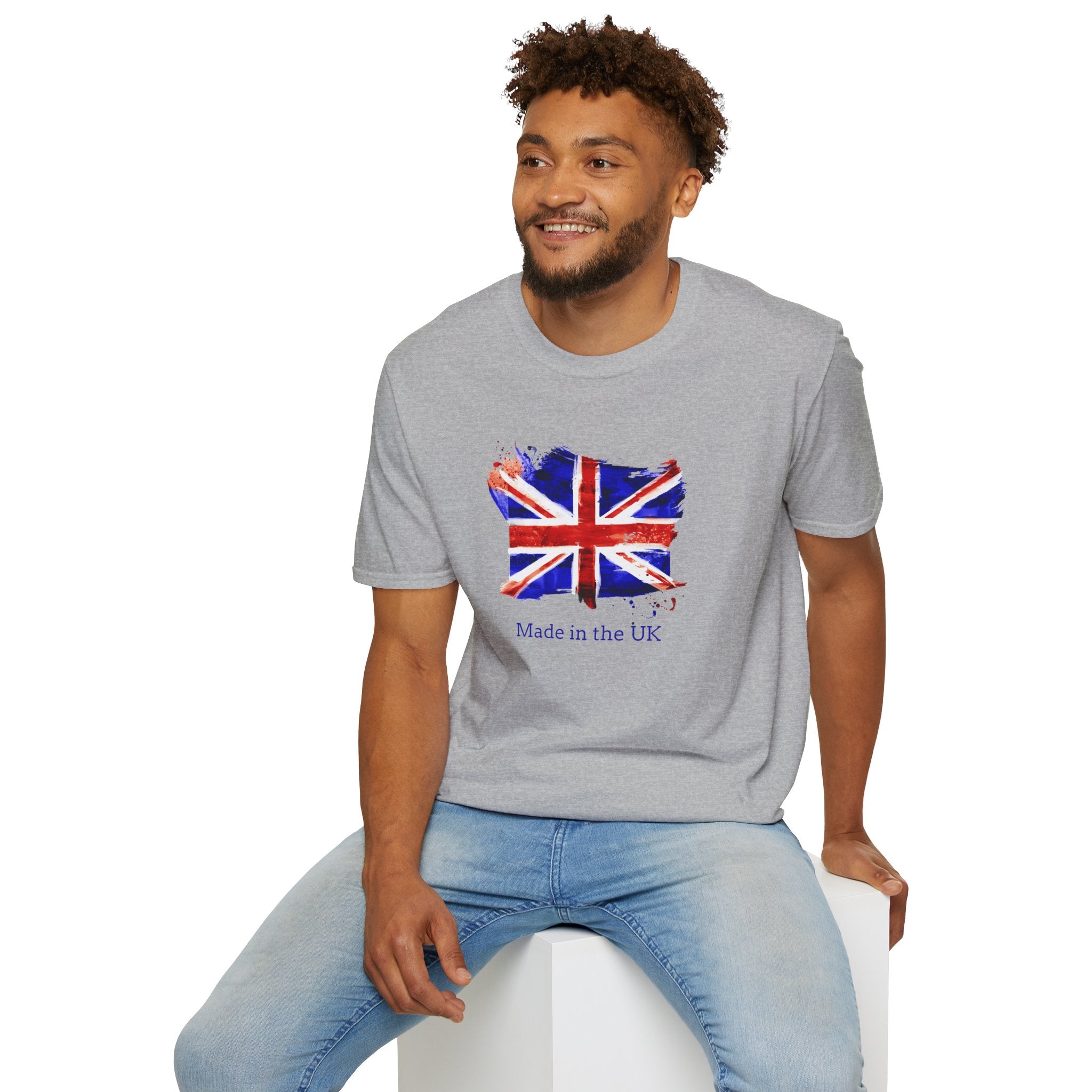 British Flag Watercolor T-Shirt – "Made in the UK" Pride Tee