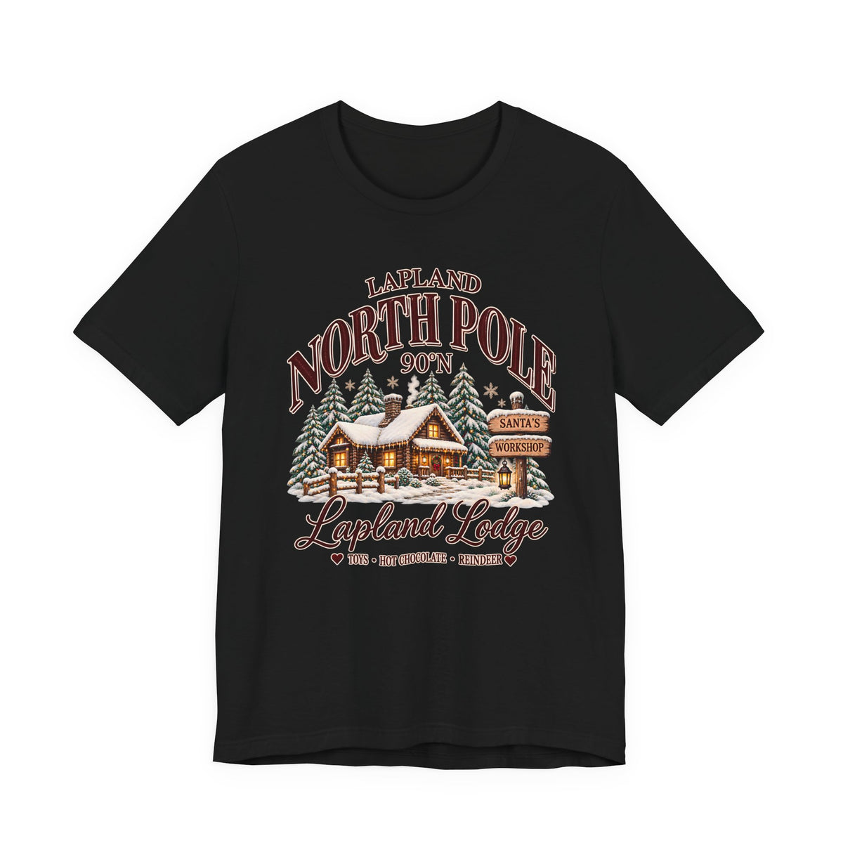 Lapland North Pole Lodge Christmas T-Shirt