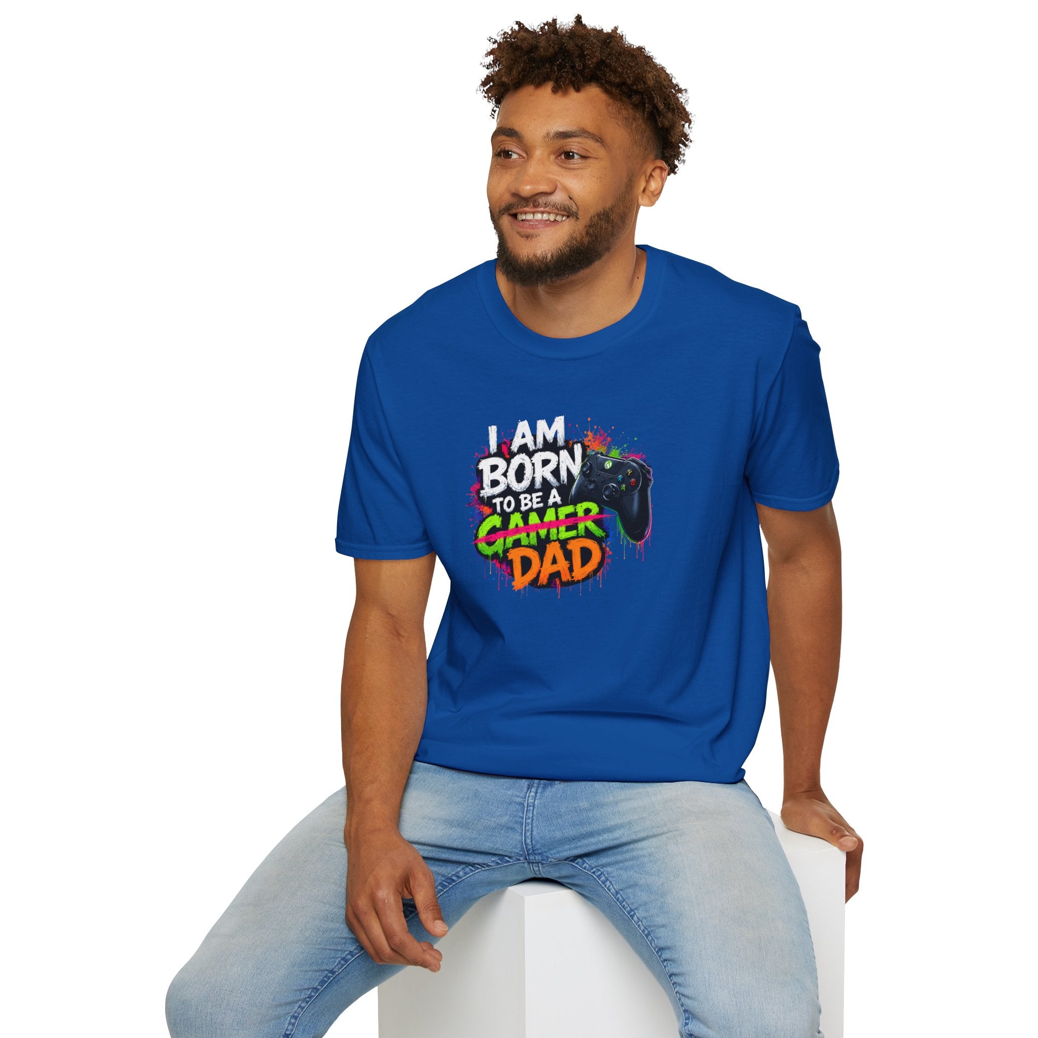 "I Am Born To Be A Gamer Dad" T‑Shirt