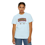 Mom Camo Graphic T-Shirt — "MOM Most Loved Her Little People" Floral Heart Tee